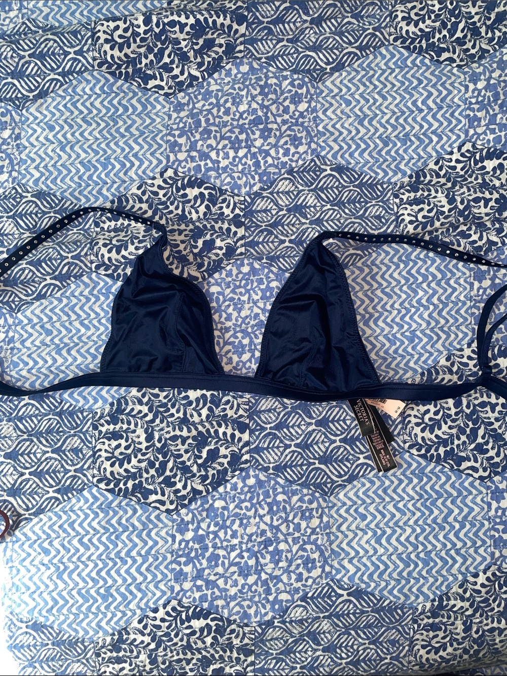 Victoria’s Secret- Navy Blue Triangle Bralette